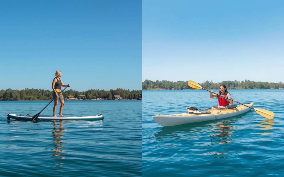 Paddleboarding vs Kayaking on Lake Conroe